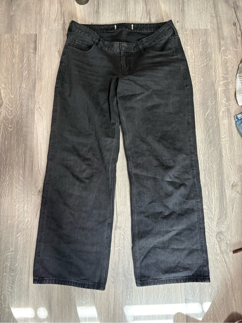 Hollister Black Wide-Leg High-Rise Jeans size 12